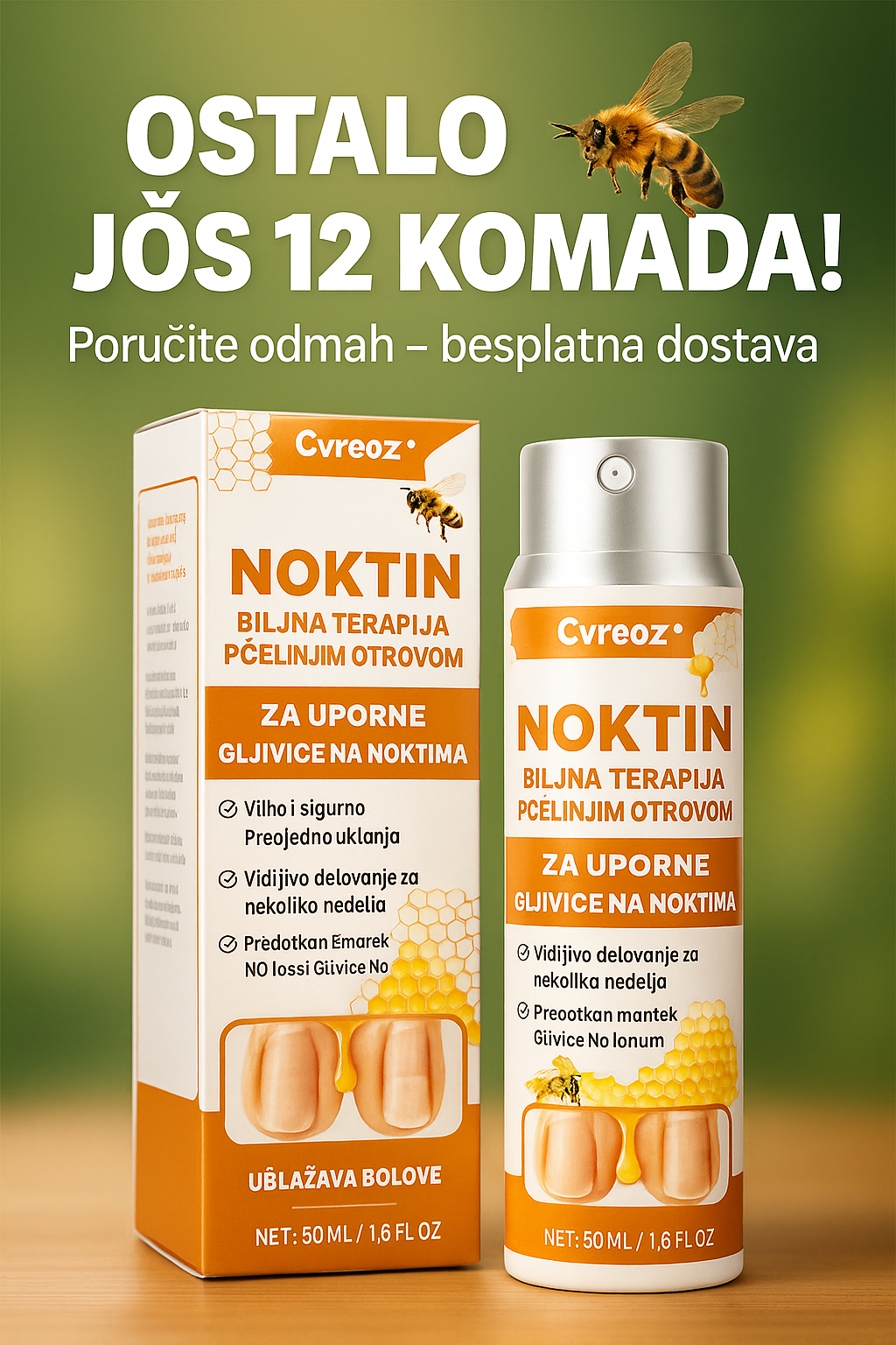 Noktin® sprej Uništava gljivice 1+1 GRATIS