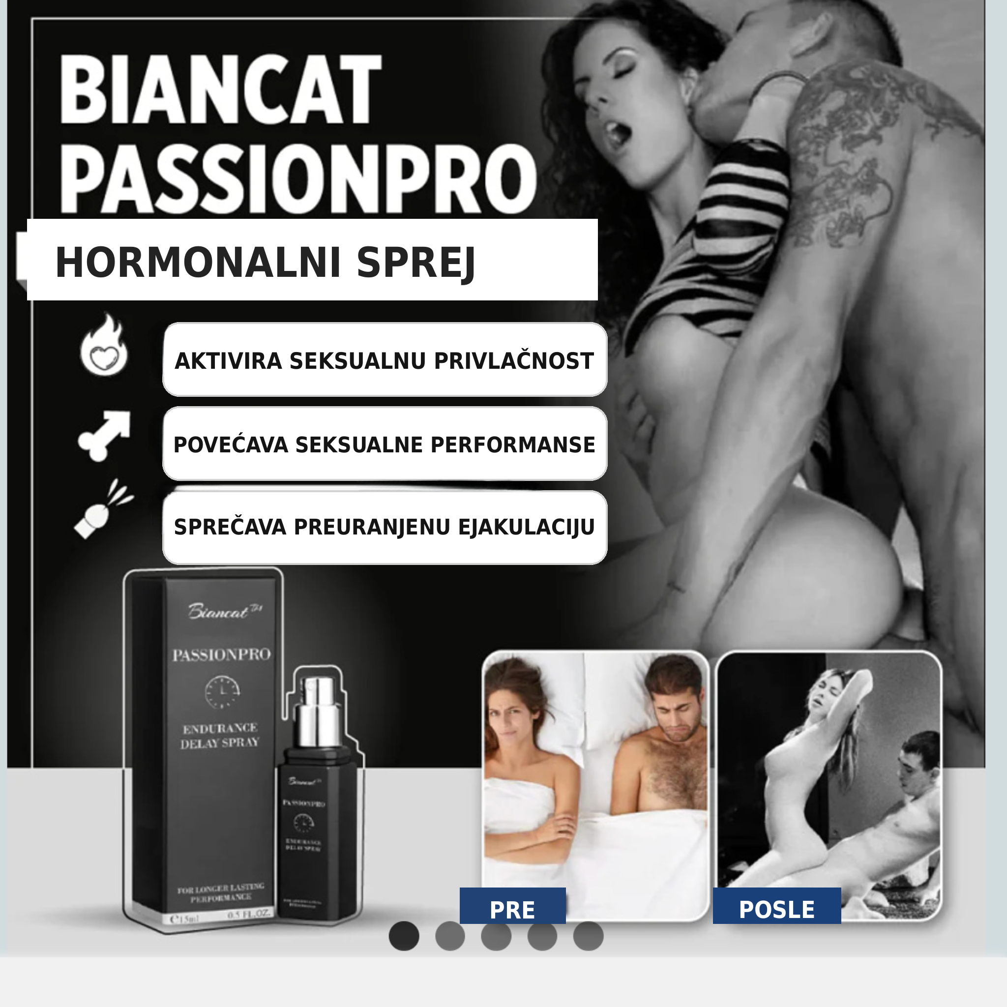 Biancat™ PassionPro Endurance Delay Spray (1+1)